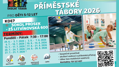 Příměstské tábory pro děti – léto 2026 
