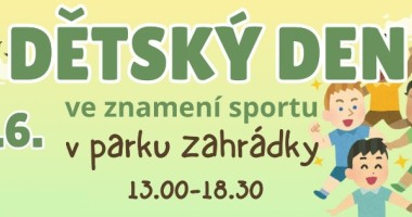 Den dětí v parku zahrádky
