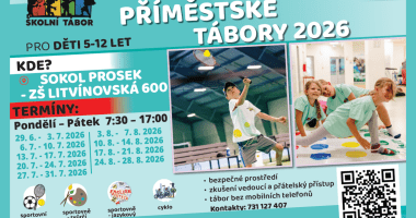 Příměstské tábory pro děti – léto 2026 